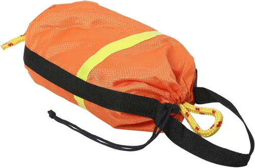 Miniatura 7 de NovelBee Bolsa de cuerda de rescate con línea de polipropileno flotante trenzada de 5/16 pulgadas x 70 pies para kayak y barco de emergencia