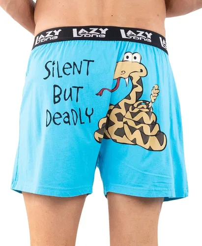 Miniatura 72 de Lazy One Divertidos boxers de animales, ropa interior humorística, novedosos pantalones cortos, regalos de broma para hombres