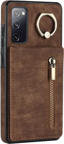 Miniatura 8 de Asuwish Funda de teléfono para Samsung Galaxy S20 FE 5G de 6.5 pulgadas con protector de pantalla y tarjetero RFID, soporte para celda S 20 EF UW