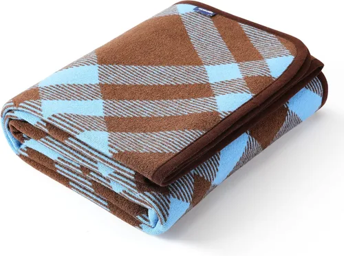 Miniatura 12 de ACUSHLA - Manta de campamento de 80% lana merina, suave, cálida y gruesa, manta para cama, sofá, exteriores, camping, viajes, dormir en el auto