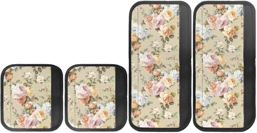 Miniatura 33 de Juego de 4 fundas protectoras de repuesto para manija de puerta de refrigerador con temática de té de la tarde para microondas, horno, refrigerador
