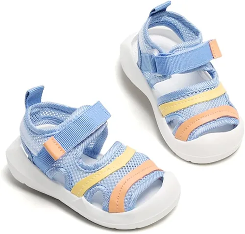 Miniatura 21 de OAISNIT Sandalias deportivas para bebés, niños y niñas, ligeras, antideslizantes, suela de goma, zapatos de agua acuática para playa, zapatos