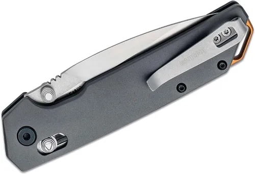 Miniatura 5 de Kershaw Iridium Reverse Tanto - Cuchillo de bolsillo plegable, elegante hoja de acero D2 de 3.4 pulgadas, mecanismo de bloqueo DuraLock, mango