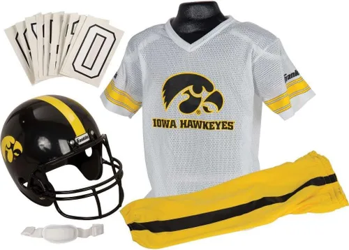 Miniatura 21 de Franklin Sports NCAA - Conjunto de uniforme de fútbol americano para niños, camiseta de fútbol universitario, casco + pantalones para niños y niñas