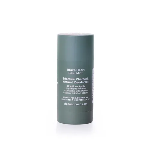 Miniatura 2 de Cleo+Coco - Mini desodorante natural para mujeres y hombres, sin aluminio, extra fuerte, carbón activado, protección contra olores las 24 horas
