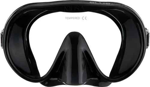 Cressi Máscara de buceo sin marco para adultos - Lente mono de visión ancha - bajo volumen interno - Silicona suave pura - Musa: diseñado en Italia