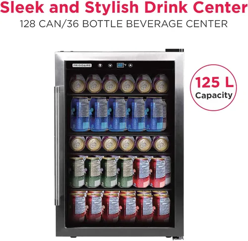 Miniatura 5 de Frigidaire EFMIS164 Refrigerador para bebidas con puerta de vidrio, capacidad para 60 latas