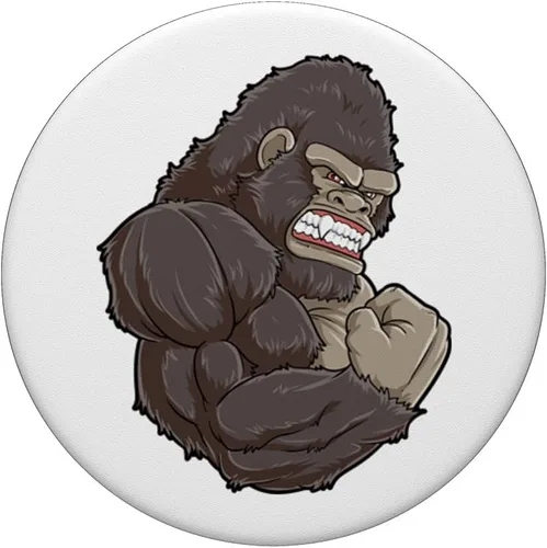 Miniatura 3 de Fitness Grip Gorilla At the Gym - Musculación de pesas para entrenamiento - PopSockets Grip y Stand para teléfonos y tabletas