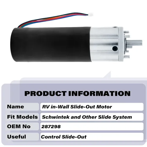 Miniatura 3 de 287298, Motor deslizante empotrado para RV compatible con sistema deslizante empotrado Lippert LCI Schwintek, conjunto de motor deslizante