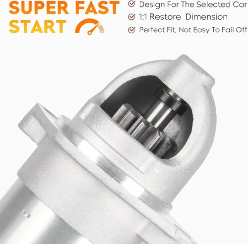 Miniatura 2 de Arrancador 19090N 2.4L para Hyundai Sonata 10-14 (solo GAS, 09 solo compatible con el modelo 8/20/2008), para Kia Optima 12-14 (solo GAS)