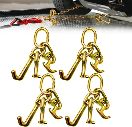 Miniatura 8 de RTJ - Ganchos de racimo de 5400 libras, gancho de amarre de remolque de 5/16 pulgadas, gancho de brida de remolque G70, equipo de accesorios