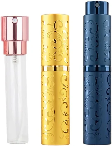 Miniatura 4 de Botella de perfume de viaje de 0.3 fl oz, atomizador de perfume recargable, botella de perfume recargable, miniperfume de viaje, recargable, 3 unids