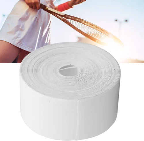 Miniatura 5 de VGEBY Cinta de raqueta, protector de raqueta de tenis de squash ampliado para equipo deportivo (Blanco) Cinta de tenis