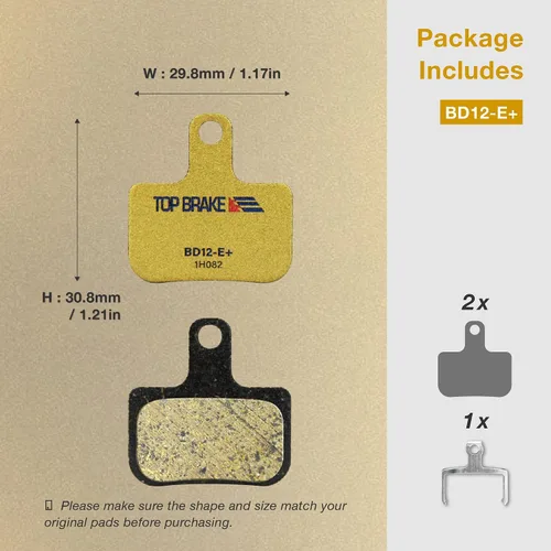 Miniatura 6 de TOP BRAKE Disc Bike Brake Pads Compatible with SRAM Level Ultimate/T/TL/TLM B1, Force eTap AXS, Red eTap AXS (Gen. 2) MTB eMTB Gravel