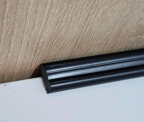 Miniatura 3 de Moldura de Pared Flexible Despegar y Pegar, Tiras Decorativas Autoadhesivas, Moldura 3D DIY para Techo para Decoración del Hogar en Puerta de Negro