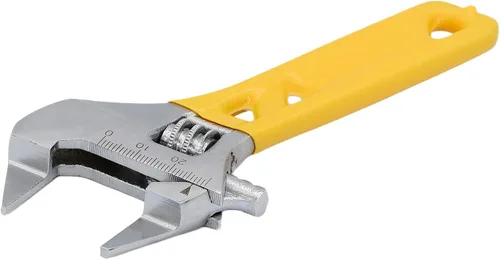 Miniatura 8 de Llave ajustable de mandíbula extra delgada de 8 pulgadas, negra, acero de aleación