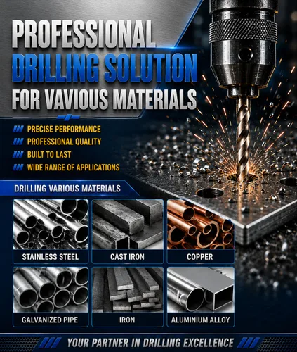 Miniatura 4 de Broca de cobalto 1/2 pulgadas HSS Co M35 Jobber Longitud Twist Drill Acero Metal-5pcs