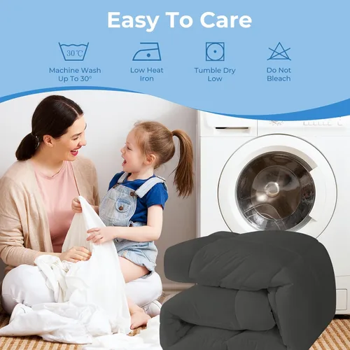 Miniatura 7 de YUGYVOB Cubrecolchón Twin - 800GSM Extra Grueso Refrescante y Transpirable Almohadilla de Colchón con Bolsillo Profundo de 8"-21" y Relleno Gris