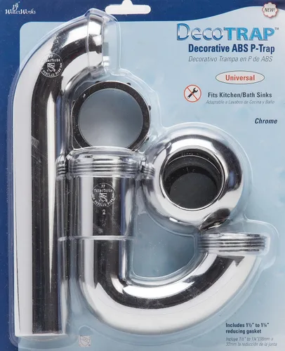 Miniatura 2 de PF WaterWorks DecoTRAP - Trampa decorativa de ABS (cocina/baño) con adaptador de pared a juego, universal