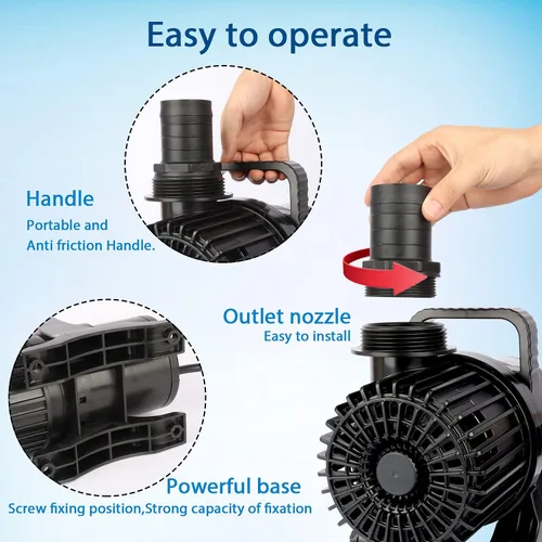 Miniatura 3 de WaterRebirth (4000GPH-230W, UL listado) Fuente grande Sumergible Agua Estanque Sumergible Bomba de Sumidero de Agua Acuario Bomba de Cascada