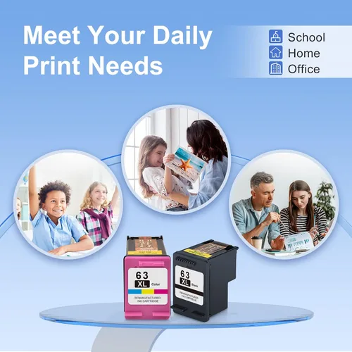 Miniatura 7 de myCartridge SUPRINT 63XL - Cartuchos de tinta de repuesto para HP Ink 63 63XL, paquete combinado para HP Envy 4520 4512 OfficeJet 3830 5258 4650