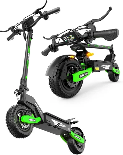 Miniatura 12 de Patinete eléctrico para adultos, 1200 W/2400 W Motor de pico Fast E, neumáticos todoterreno de 11 pulgadas, hasta 31/40 MPH y 20/45 millas de largo