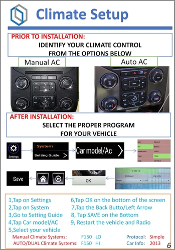Miniatura 6 de Radio con pantalla táctil de 12.1 ″ estilo T para Ford F150 2013-2014, unidad principal Android con navegación GPS, Bluetooth, WiFi, USB/AUX