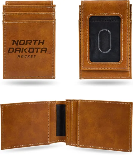 Miniatura 73 de Cartera de bolsillo frontal grabada con láser NCAA - Compacta/Cómoda/Delgada