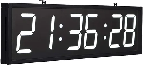 Miniatura 9 de Reloj digital LED para gimnasio con control remoto, cronómetro, alarmas, temporizador, humedad y temperatura, reloj de pared de gran tamaño de 27.8