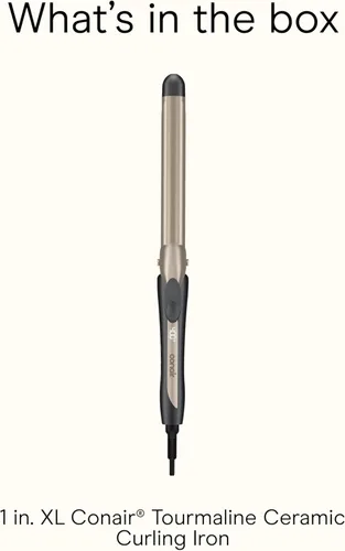 Miniatura 8 de INFINITI PRO Conair - Rizador de cerámica de turmalina de barril largo XL de 1 pulgada, barril extra largo de 1 pulgada que produce rizos clásicos