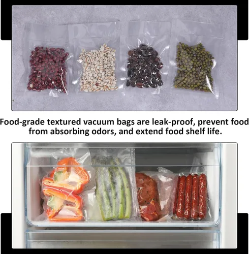 Miniatura 4 de Jeffdad 100 bolsas gruesas selladoras al vacío, bolsas selladoras al vacío pequeñas de 2.7 x 3.9 pulgadas para almacenamiento de alimentos, bolsas