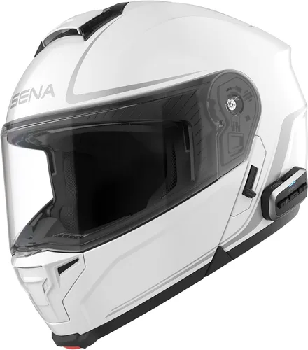 Miniatura 6 de Sena OUTRUSH 2 - Casco modular de motocicleta inteligente con conectividad Bluetooth y comunicación de intercomunicación de malla Negro mate