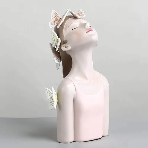 Miniatura 4 de Figuras de resina para niña, estatua de niña, manualidades, estatua, escultura, modelo, accesorio de foto, adorno de escritorio para decoración