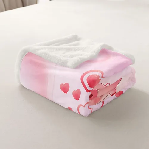 Miniatura 5 de Manfei Bonita manta de cerdo rosa, bonita manta de cama de animales para niños, niñas, adolescentes, decoración de habitación, manta con estampado