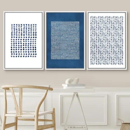 Miniatura 558 de SIGNWIN Lienzo enmarcado para pared, arte con pinceladas de flujo neutro en tonos beige abstractos, ilustraciones, arte moderno, decorativo