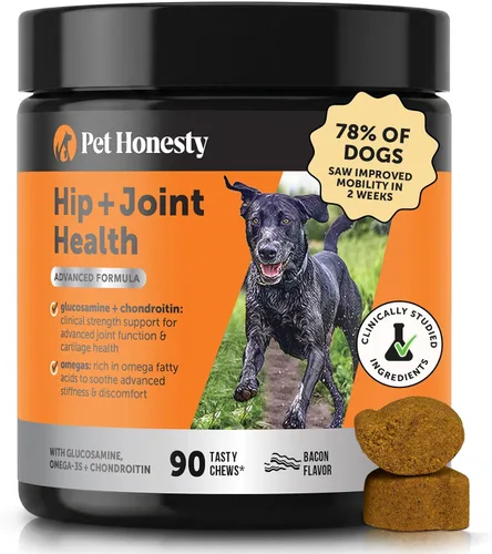 Miniatura 13 de PetHonesty - Masticables suaves para la salud de cadera y articulaciones en perros, suplemento para articulaciones con glucosamina, condroitina