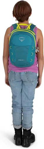 Miniatura 9 de Osprey HydraJet - Mochila de senderismo para niños (12 litros) con depósito hidráulico, toldo verde Dosel verde