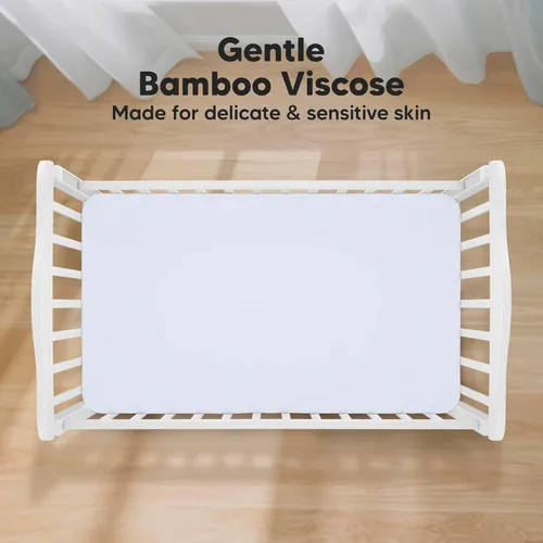 Miniatura 2 de KeaBabies Paquete de 2 sábanas para cuna de bebé para niños y niñas - 52x28 pulgadas Viscosa derivada de bambú, sábanas para cama de niño pequeño