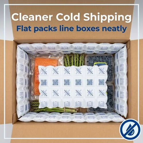 Miniatura 3 de Cryosheet by ThermaFreeze Hojas de Paquetes de Hielo – 5 paquetes de congelador flexibles reutilizables (9"×16.5"); corte a medida, enfriamiento