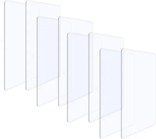 BAOFALI 8 piezas/4 pares de almohadillas de corte estándar para máquina de troquelar; placas de corte de plástico de policarbonato transparente,
