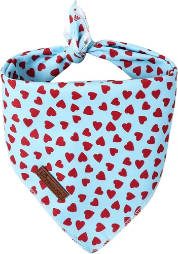 Miniatura 33 de Bandana de verano para perros, bufanda triangular de rejilla de algodón cómoda para perros medianos y grandes, pañuelo lavable para mascotas