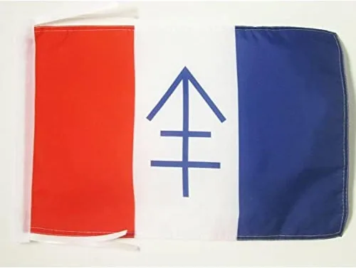 Miniatura 757 de Bandera de México AZ FLAG, 45.7 x 30.5 cm, con cordones - Pequeñas banderas mexicanas de 30 x 45 cm - Bandera de 45.7 x 30.5 cm