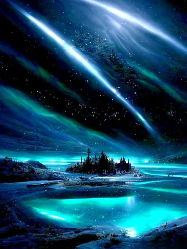 Yunnuo Pintura de Diamantes para Adultos y Principiantes, Kits de Arte de Diamantes 5D DIY Paisaje, Kit de Pintura de Gemas Aurora con Diamantes