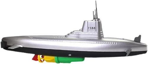 Juguete de baño submarino eléctrico, divertido modelo de submarino militar, juguete flotante de agua para niños (8821)