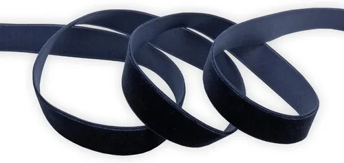 Miniatura 46 de Cinta de terciopelo negro de 1 1/2 pulgadas de una cara de nylon para envoltura de regalos, lazos para el pelo, gargantilla, decoraciones de boda