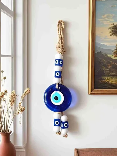 Miniatura 3 de Amuleto de cristal azul de nazar de mal de ojo de buena suerte, adorno colgante hecho a mano para el hogar, oficina, decoración del automóvil