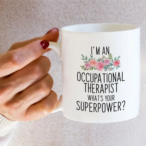 Miniatura 5 de Retreez Taza divertida para terapeuta ocupacional, regalo de terapia ocupacional, graduación, estudiante, taza de café de cerámica de 11 onzas
