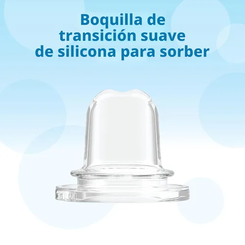 Miniatura 6 de Dr. Brown's Milestones - Botella estrecha para sorber con pico blando 100% de silicona, 8 onzas/250mL, a partir de 6 meses, Fox & Lion, paquete de 2
