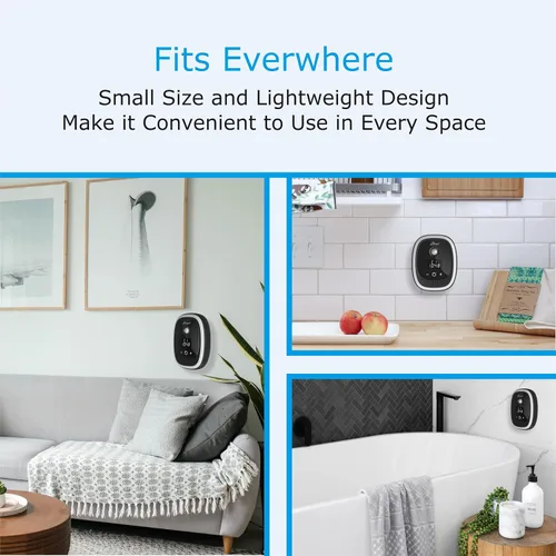 Miniatura 5 de Sirena Ionizadores de aire para sistema de filtración de iones negativos para el hogar, ambientador silencioso para dormitorio, cocina, elimina
