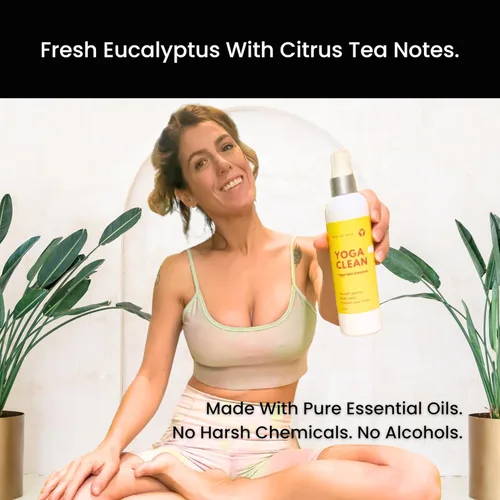 Miniatura 3 de Spray limpiador para esterillas de yoga, aroma similar a un spa, fórmula ecológica, neutraliza el sudor y el olor, ayuda a proteger tu esterilla, 8